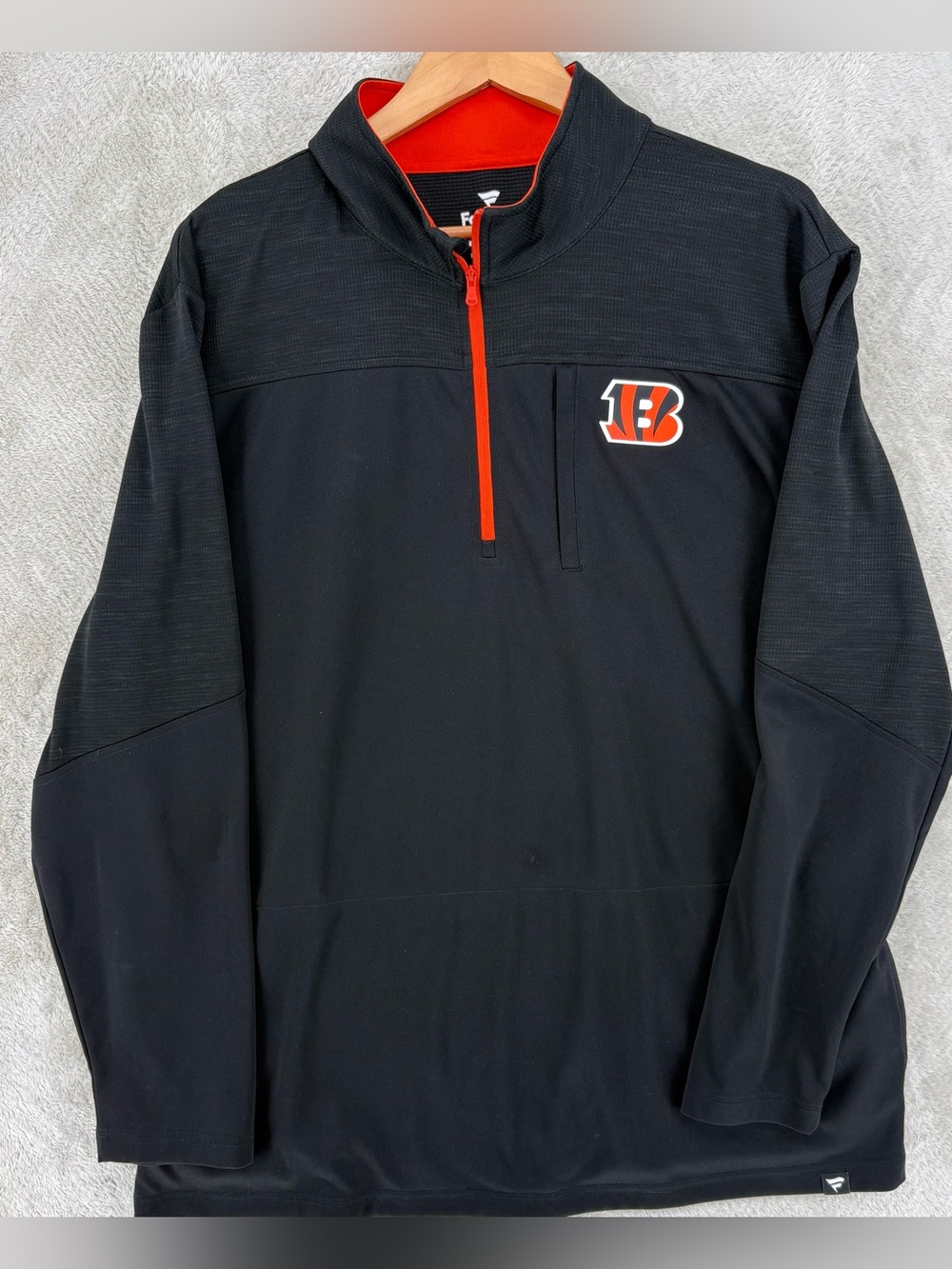Cincinnati Bengals Fanatics Men’s 2XL Black Quarter Zip Pullover NFL